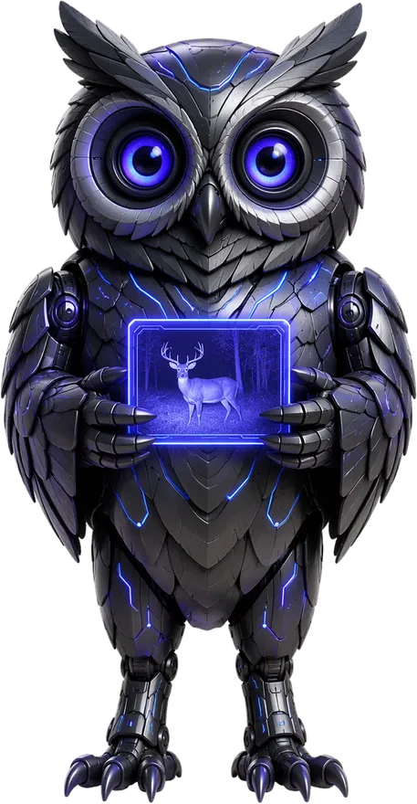 Ollie the Owl, WildPipe's AI Wildlife Watch