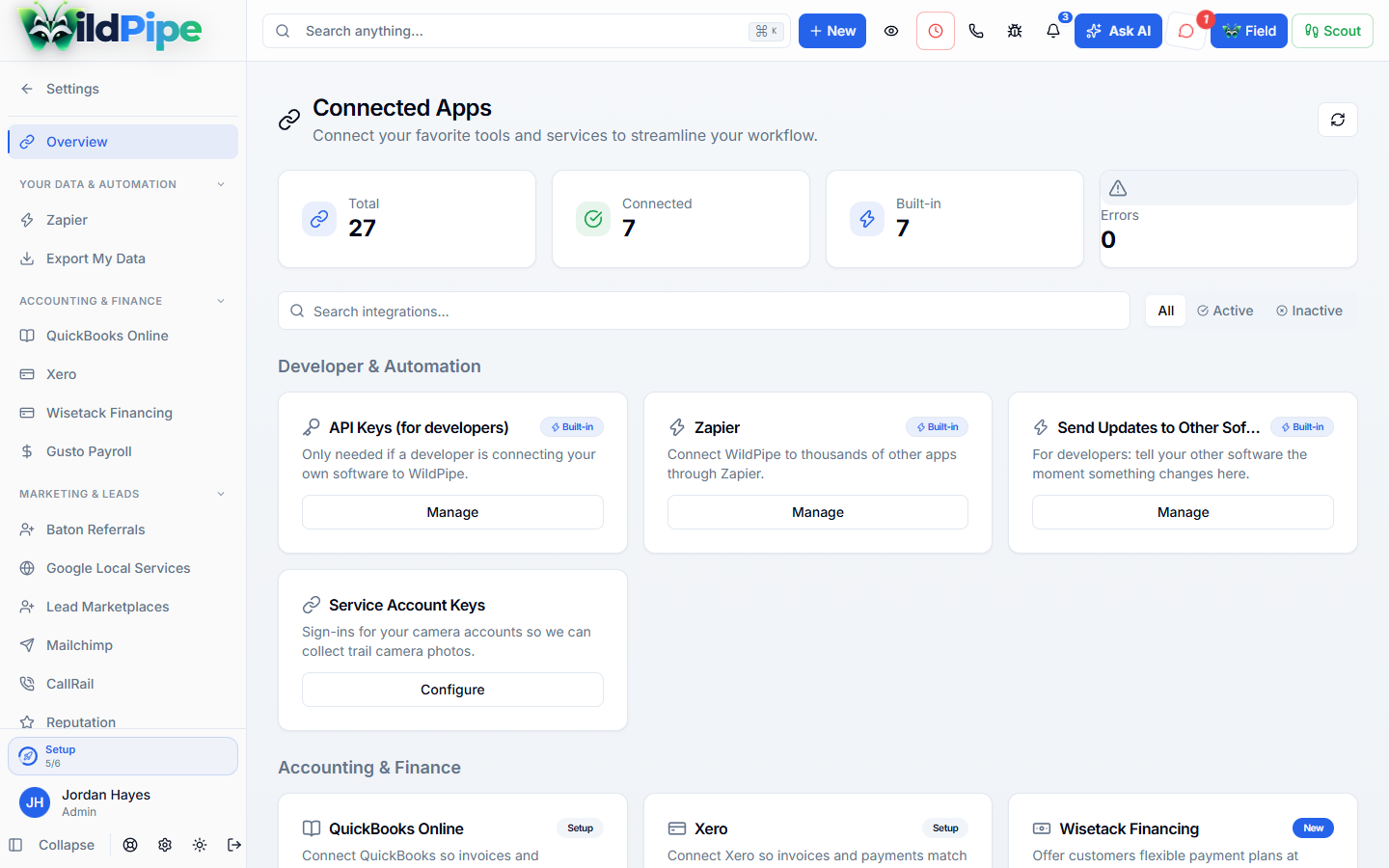 Connect Your Other Tools, step 1 of 2: The tools you already use, connected.